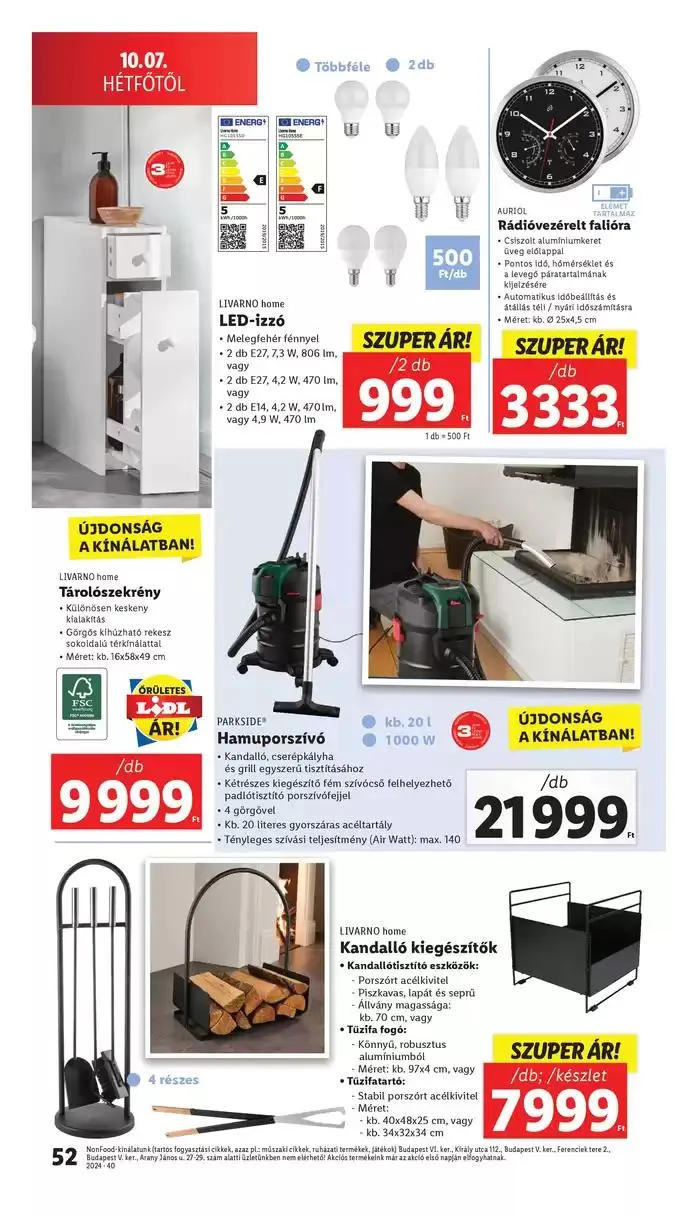 Katalógus Akciós újság – 40. hét október 3.-tól október 9.-ig 2024. - Oldal 52