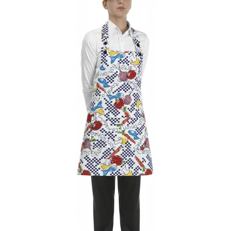 Szakács nyakkötény EGOchef NŐI zsebbel - fantasy minta