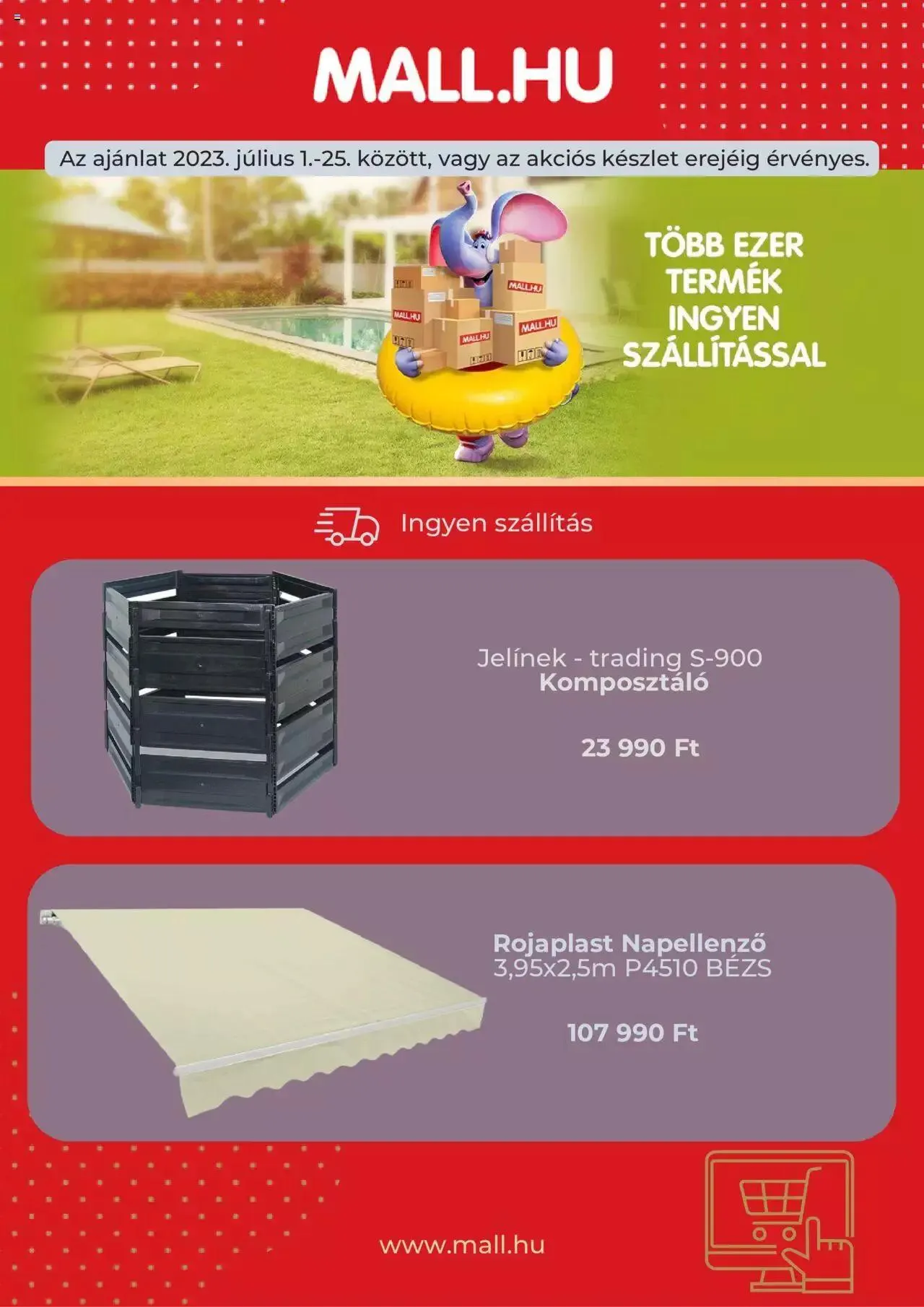 Katalógus MALL.HU akciós újság július 1.-tól július 25.-ig 2023. - Oldal 2