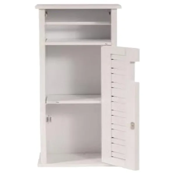 TENDANCE MIAMI SZEKRÉNY 18X75X18CM, FEHÉR/BAMBUSZ WC-PAPÍR TARTÓVAL