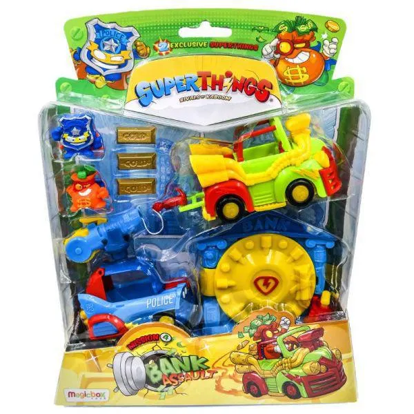 SuperThings A nagy bankrablás játékszett 2 figurával