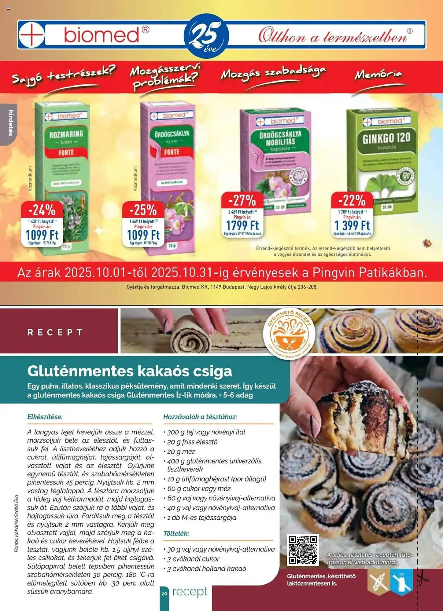 Katalógus Pingvin Patika akciós újság október 1.-tól október 31.-ig 2025. - Oldal 20