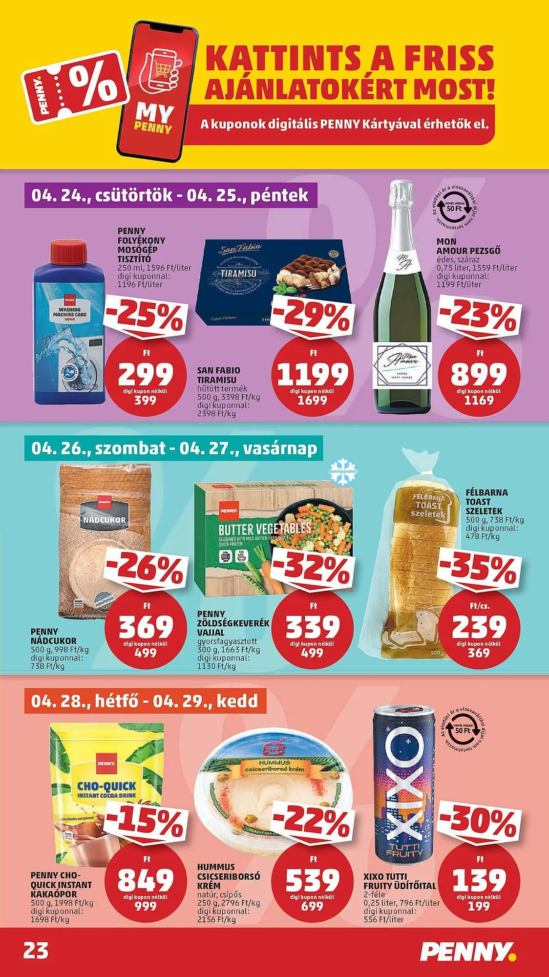 Katalógus PENNY akciós újság április 24.-tól április 29.-ig 2025. - Oldal 23