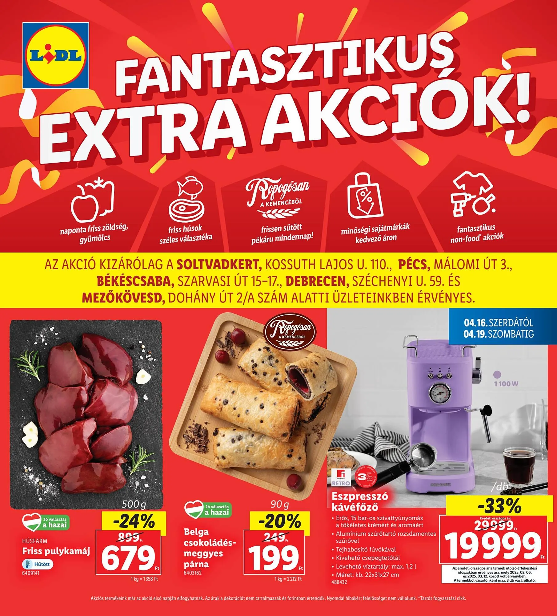 Katalógus Lidl akciós újság április 16.-tól április 19.-ig 2025. - Oldal 1