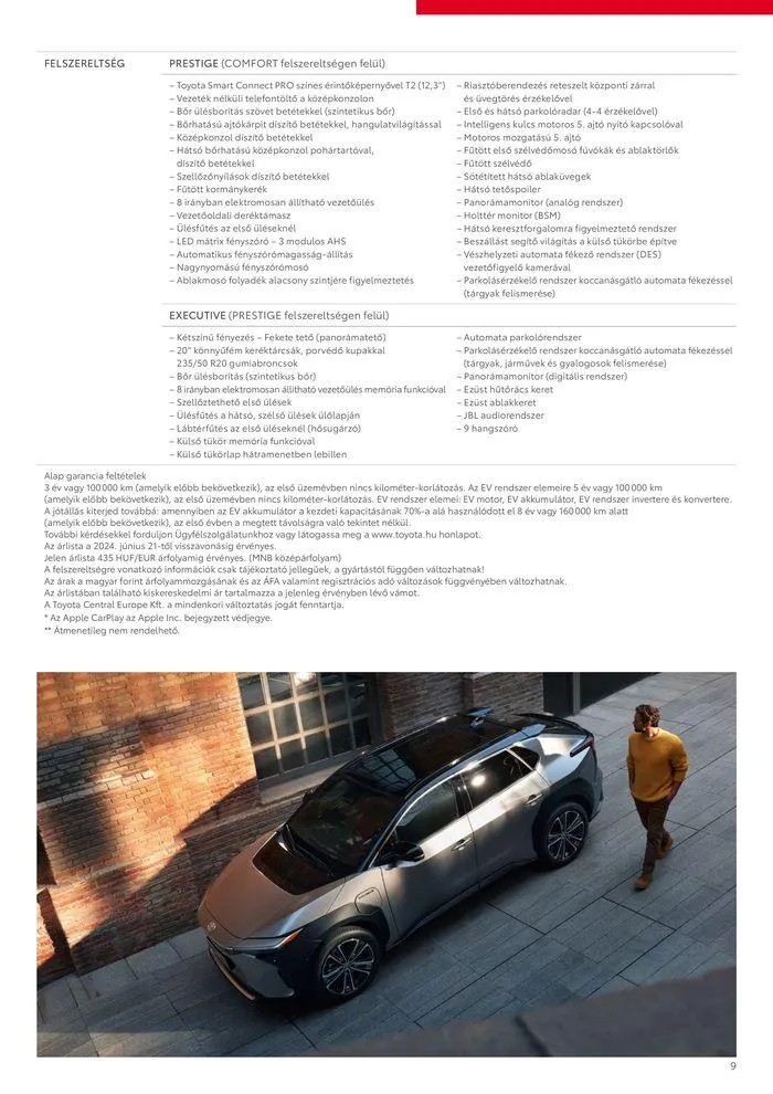 Katalógus Toyota bZ4X 11kw szeptember 4.-tól szeptember 4.-ig 2025. - Oldal 9