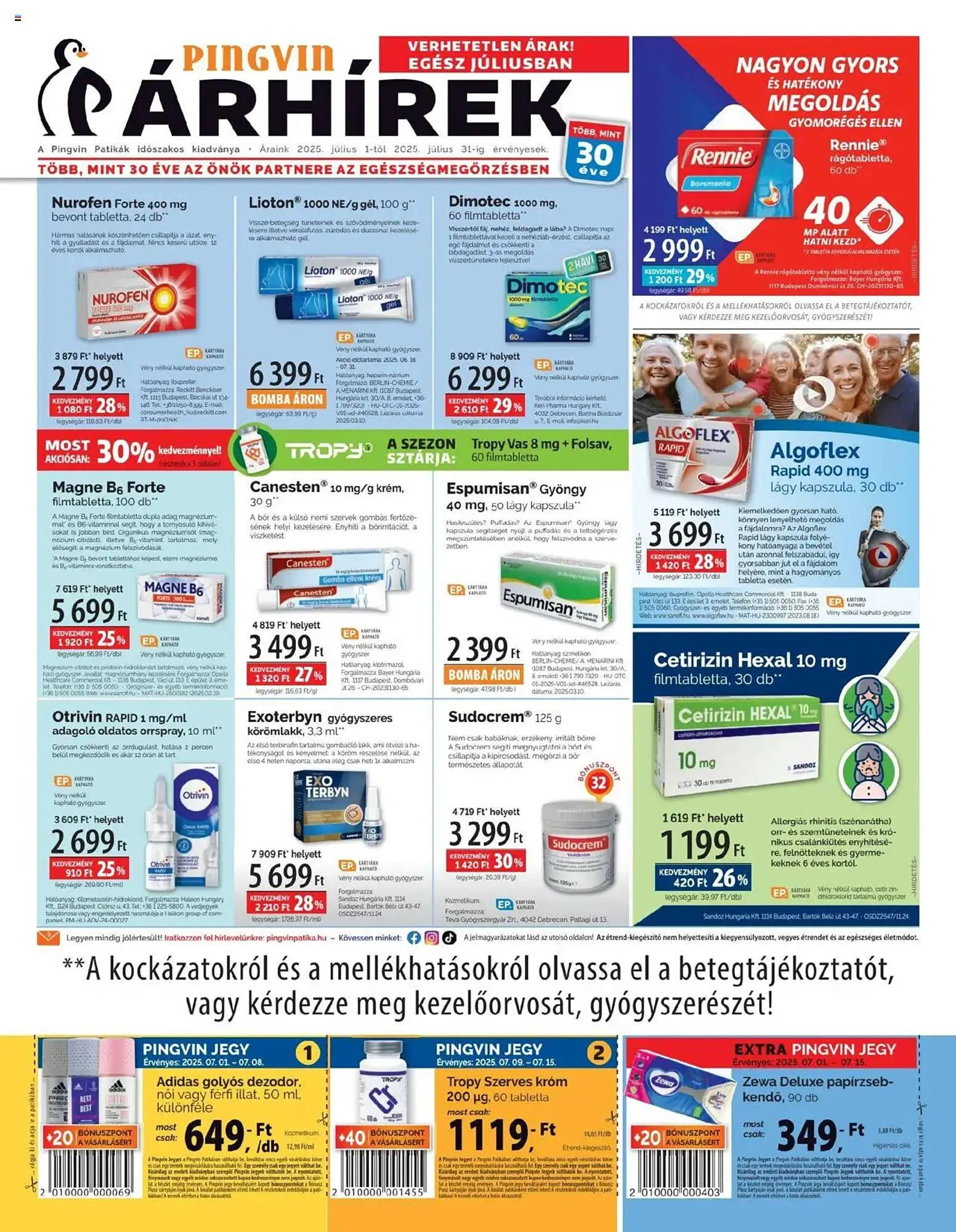 Pingvin Patika akciós újság - 1