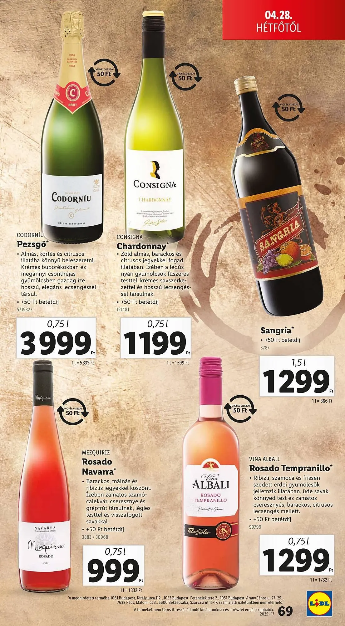 Katalógus Lidl akciós újság április 24.-tól április 29.-ig 2025. - Oldal 69