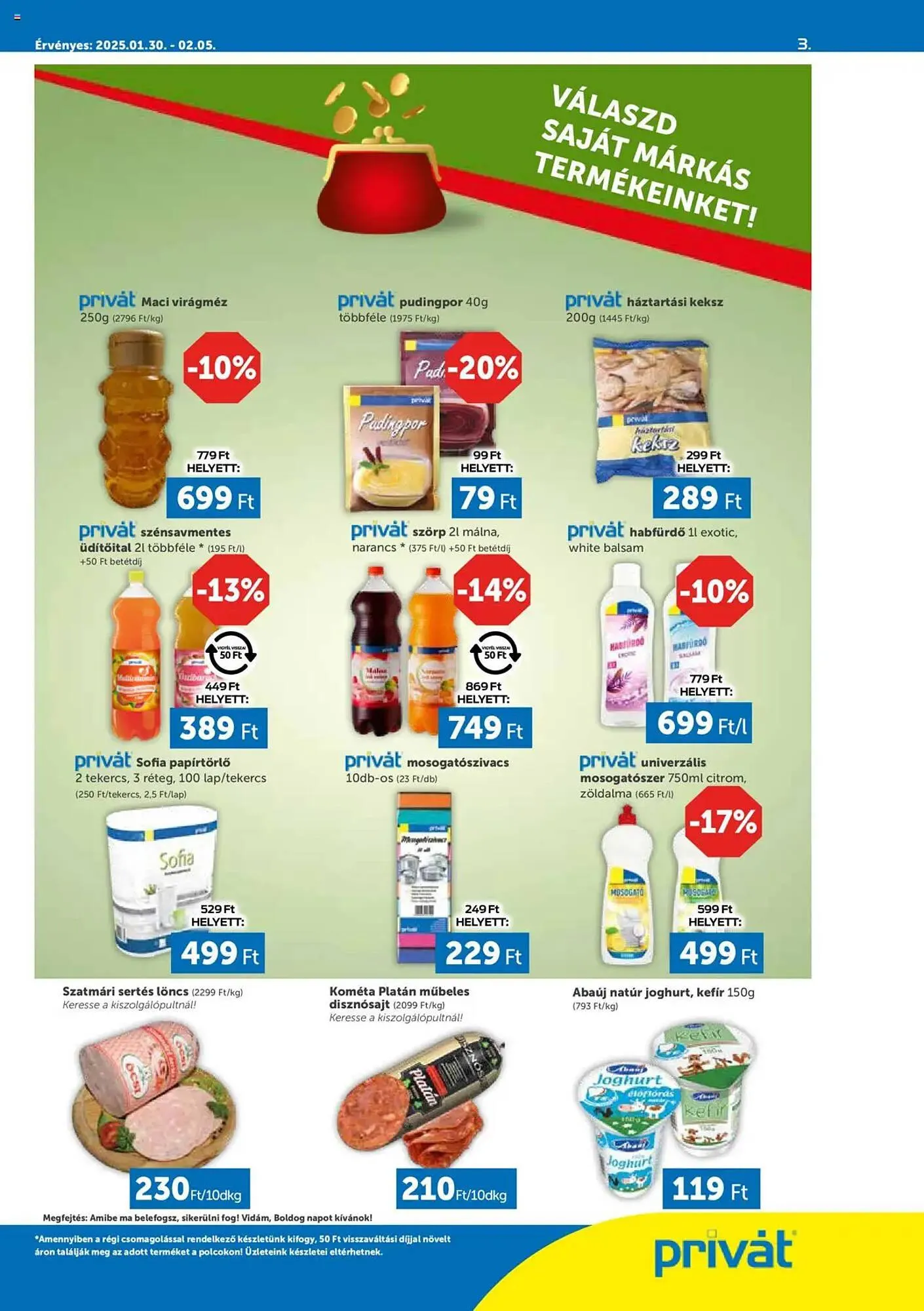 Katalógus PRIVÁT akciós újság január 30.-tól február 5.-ig 2025. - Oldal 3