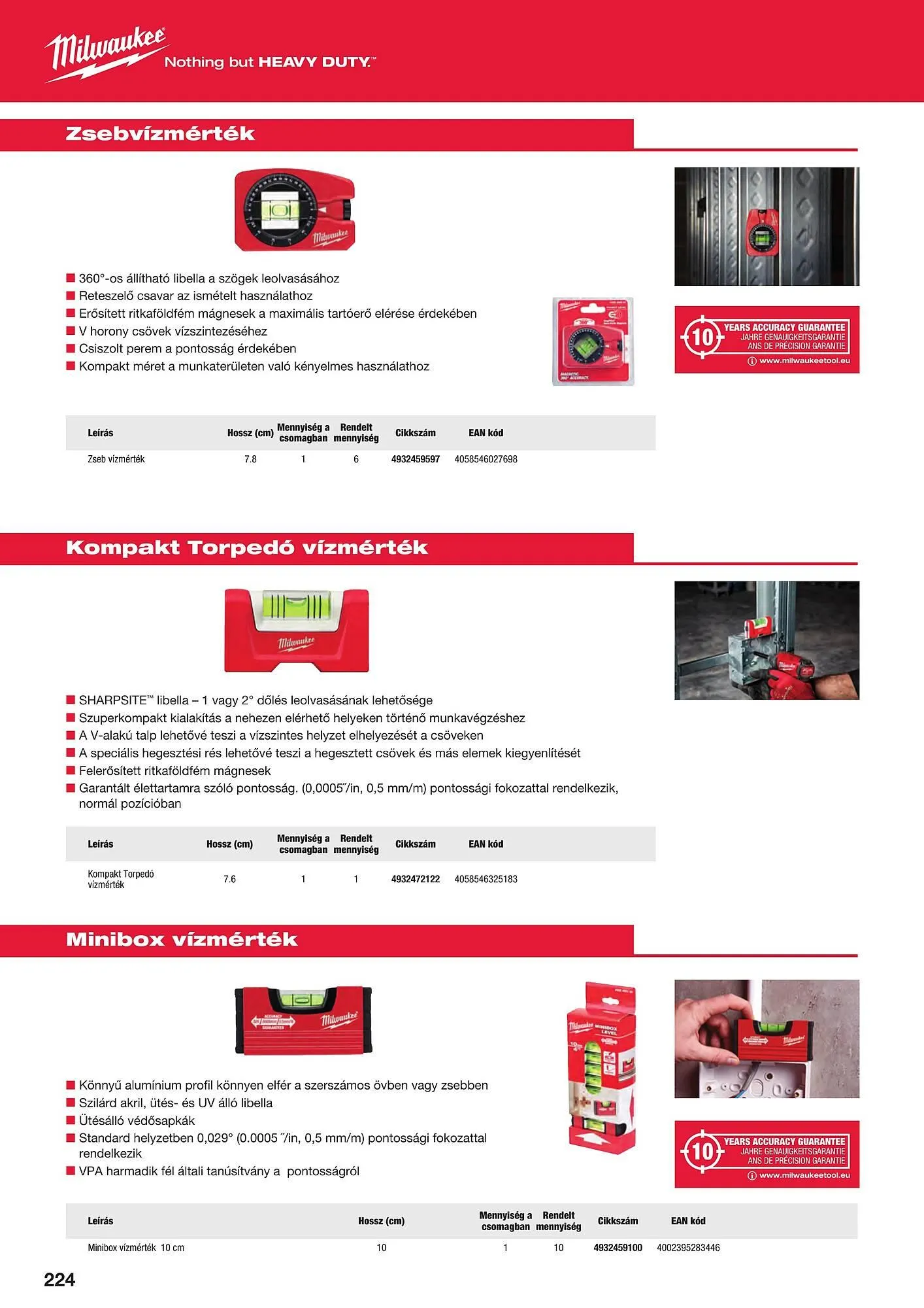 Katalógus Milwaukeetool akciós újság augusztus 14.-tól december 31.-ig 2024. - Oldal 224