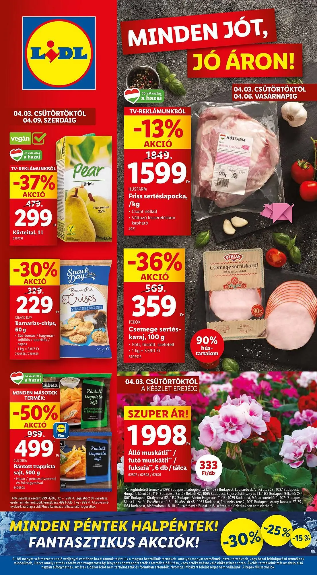 Katalógus Lidl akciós újság április 3.-tól április 9.-ig 2025. - Oldal 1