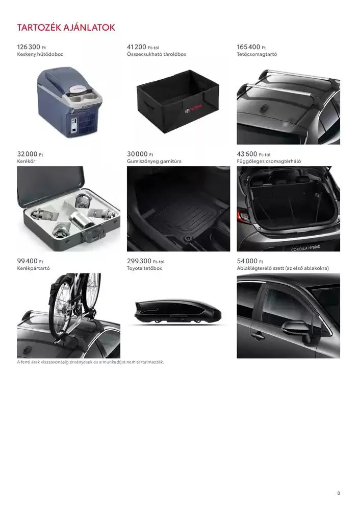 Katalógus Toyota Corolla Hatchback MY24 november 22.-tól november 22.-ig 2025. - Oldal 8