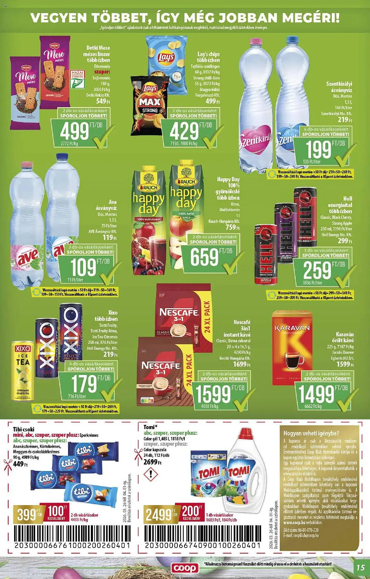 Katalógus Coop akciós újság március 26.-tól április 4.-ig 2026. - Oldal 15