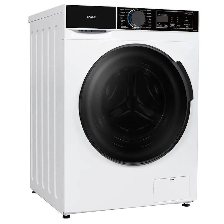 Mosógép Samus WSADI-8143, 8 kg, Inverter motor, 15 program, 1400 fordulat, A energiaosztály, Állati szőrtelenítés funkció, Program befejezés késleltetése, Fehér/Fekete