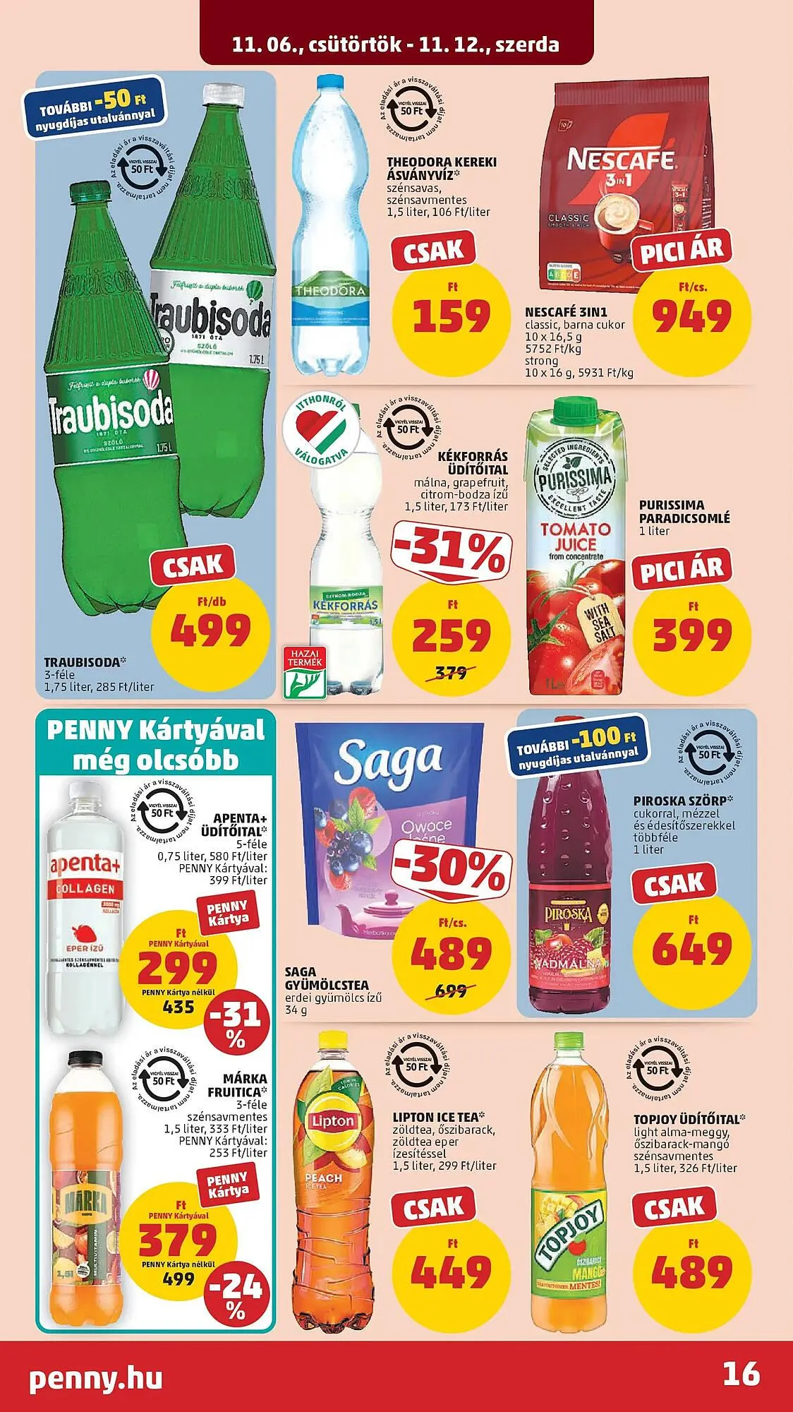 Katalógus PENNY akciós újság november 6.-tól november 12.-ig 2025. - Oldal 16