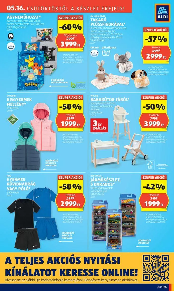 Katalógus Nyitás: Hajdúnánás, Kossuth utca 21. május 16.-tól május 20.-ig 2024. - Oldal 15