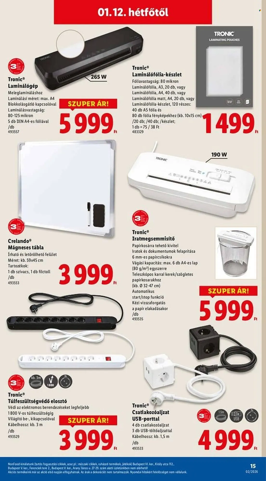 Katalógus Lidl akciós újság január 8.-tól január 14.-ig 2026. - Oldal 15