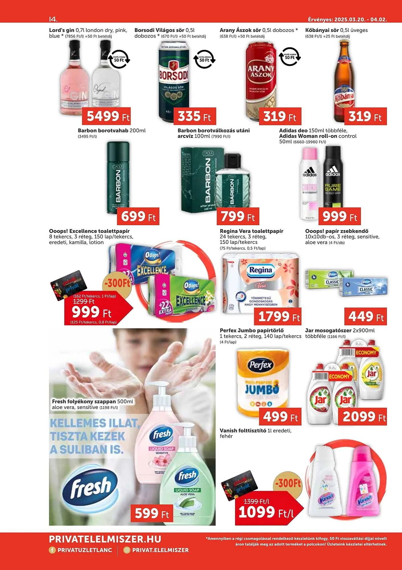 Katalógus PRIVÁT akciós újság március 20.-tól április 2.-ig 2025. - Oldal 14