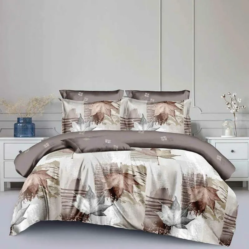 Őszi levél mintás 7 részes ágyneműhuzat