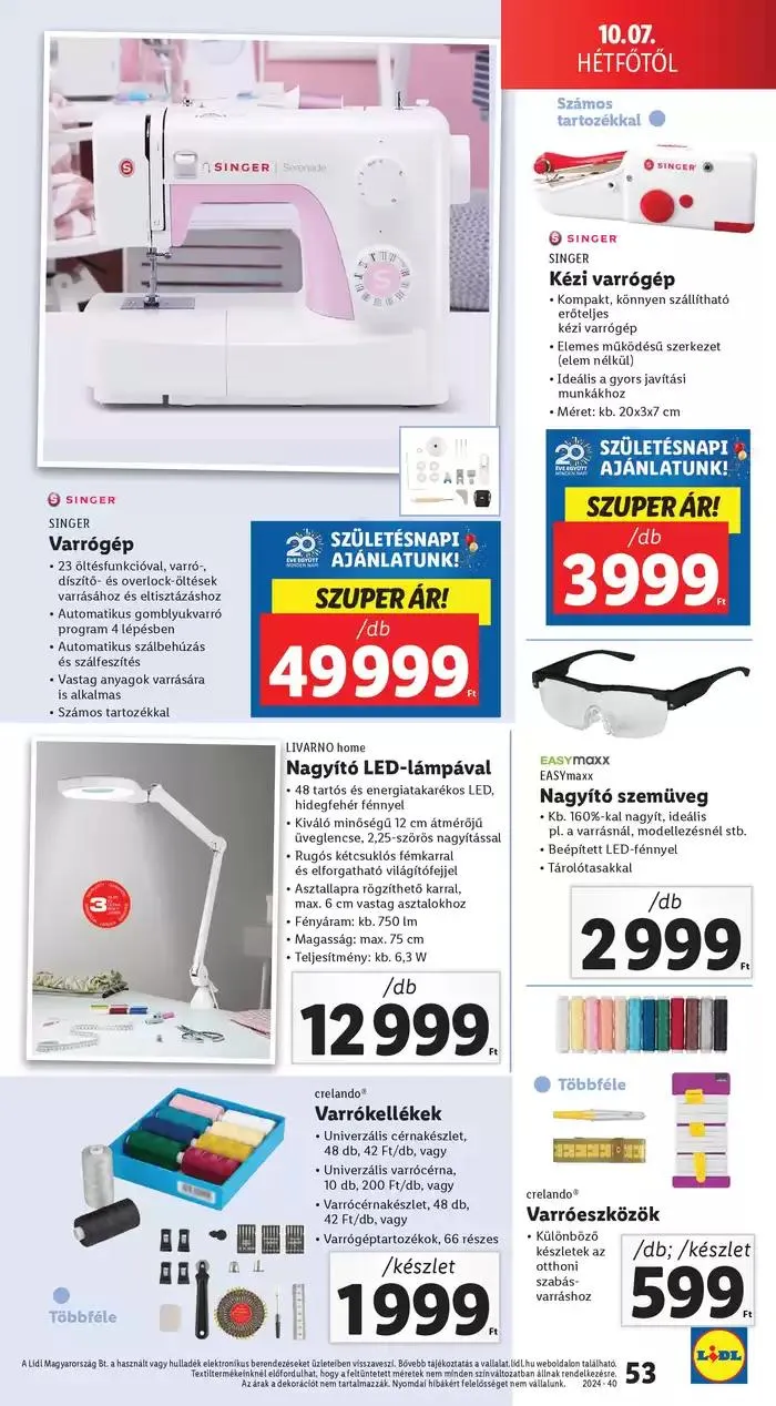 Katalógus Akciós újság – 40. hét október 3.-tól október 9.-ig 2024. - Oldal 53