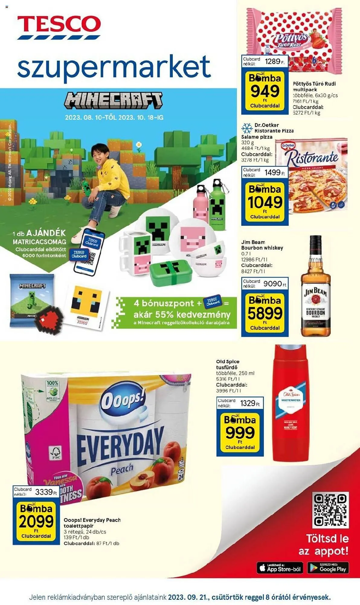 Katalógus Tesco Szupermarket akciós újság szeptember 21.-tól szeptember 27.-ig 2023. - Oldal 1