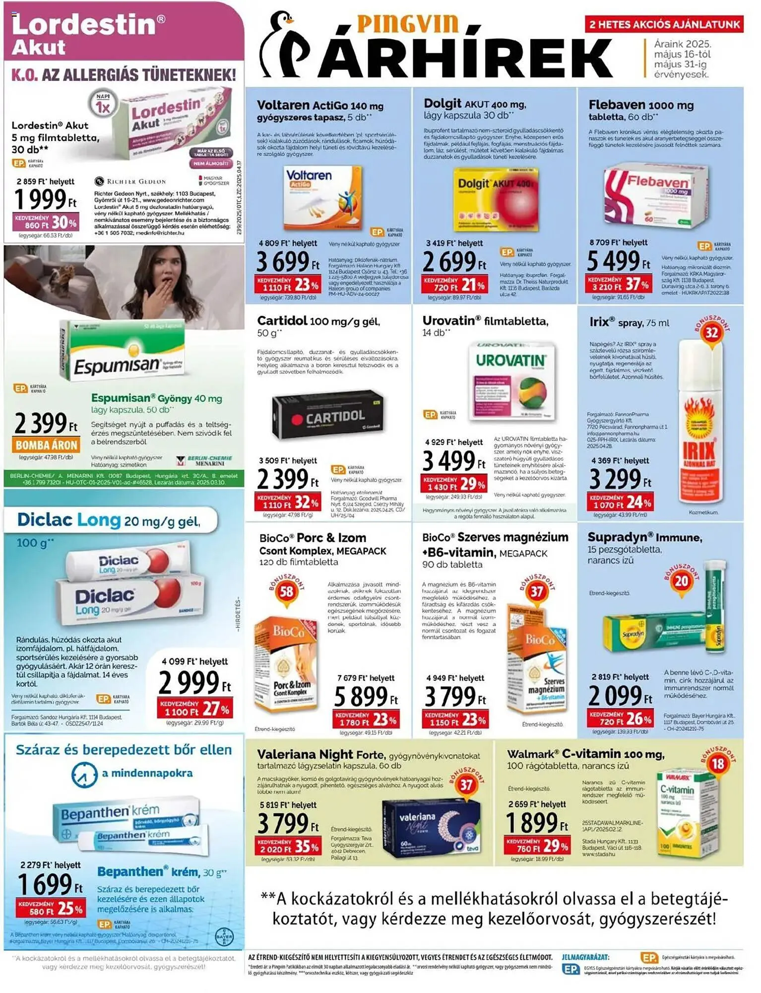 Katalógus Pingvin Patika akciós újság május 16.-tól május 31.-ig 2025. - Oldal 2