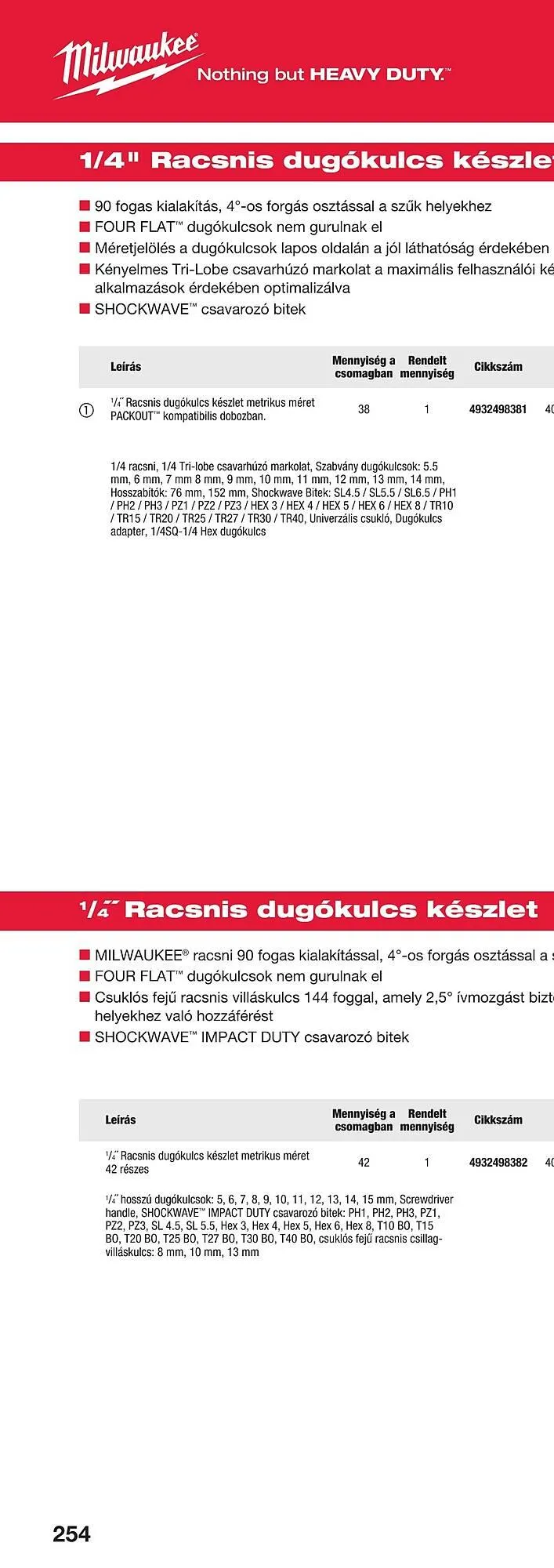 Katalógus Milwaukee akciós újság szeptember 16.-tól december 31.-ig 2025. - Oldal 506
