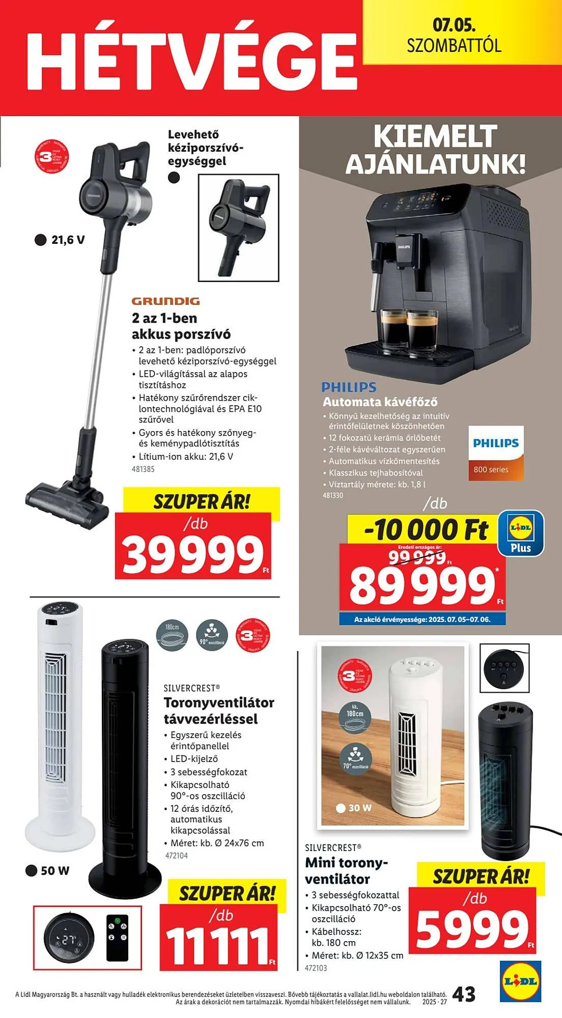 Katalógus Lidl akciós újság július 3.-tól július 9.-ig 2025. - Oldal 43