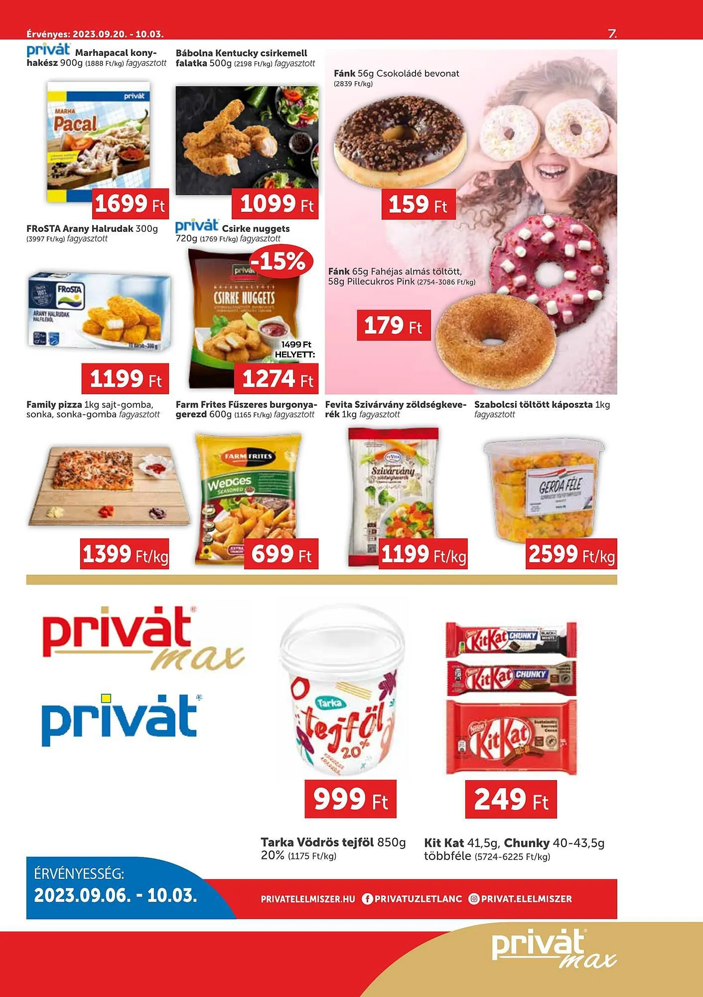 Katalógus PRIVÁT max akciós újság szeptember 20.-tól október 10.-ig 2023. - Oldal 7