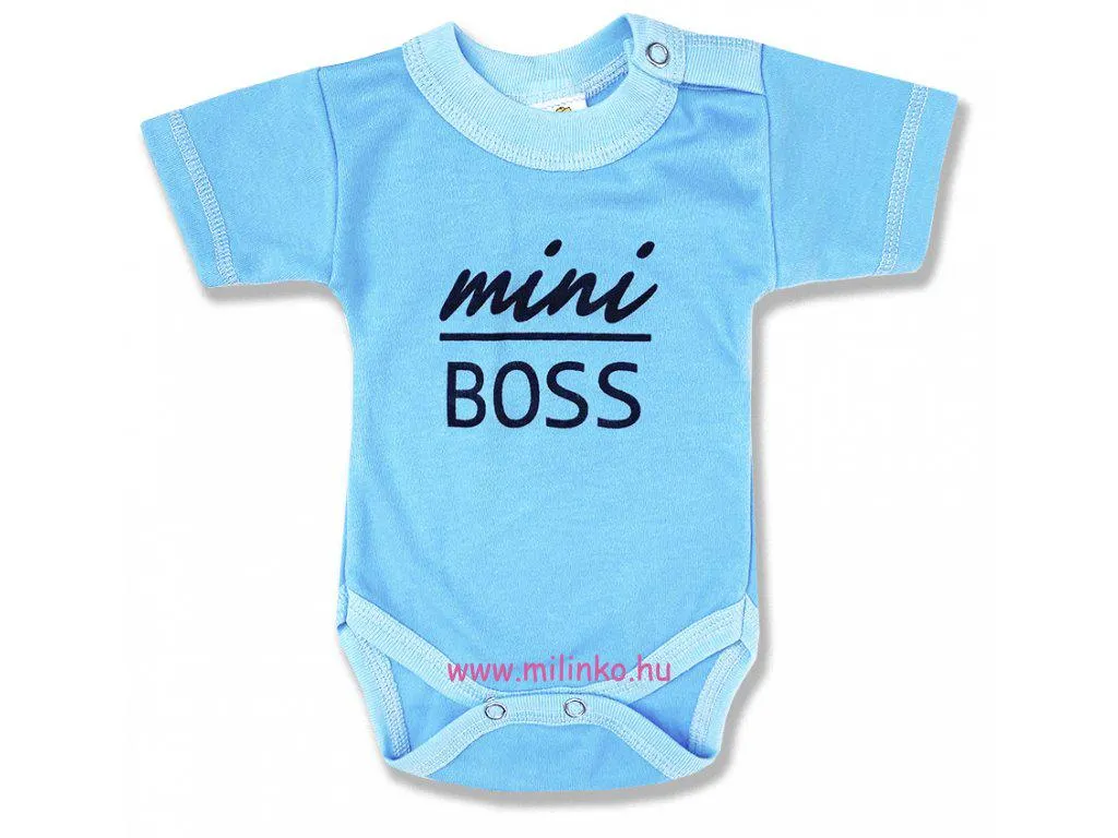 Baba body, rövid ujjú - Mini Boss, kék