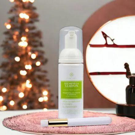 50 ml-es szempillasampon habolóflakonban, ecsettel - zöld tea illatú