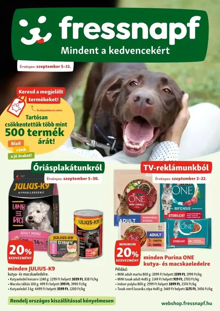 Katalógus Fressnapf akciós szeptember 27.-tól október 11.-ig 2024. - Oldal 1