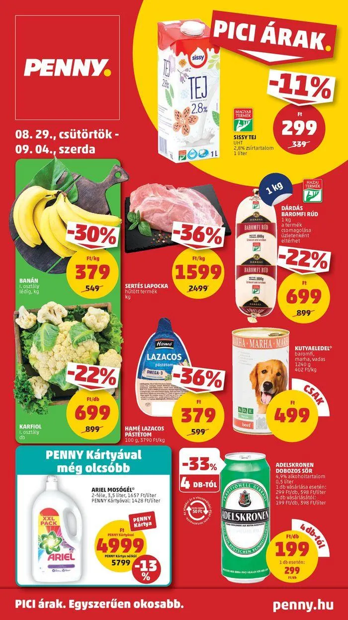 Katalógus Catalog PENNY 35. heti reklámújság augusztus 24.-tól szeptember 7.-ig 2024. - Oldal 1