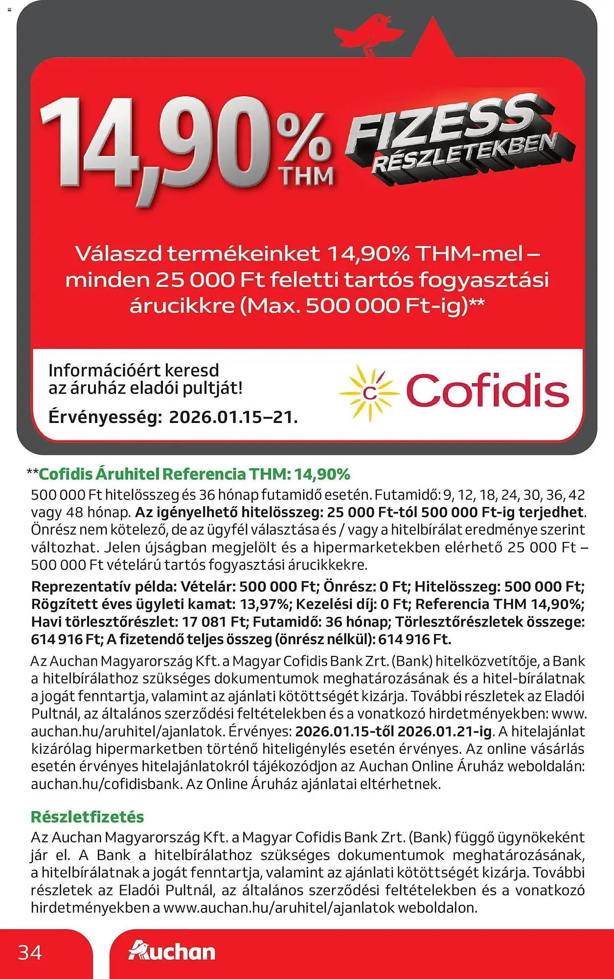 Katalógus Auchan akciós újság január 15.-tól február 4.-ig 2026. - Oldal 34