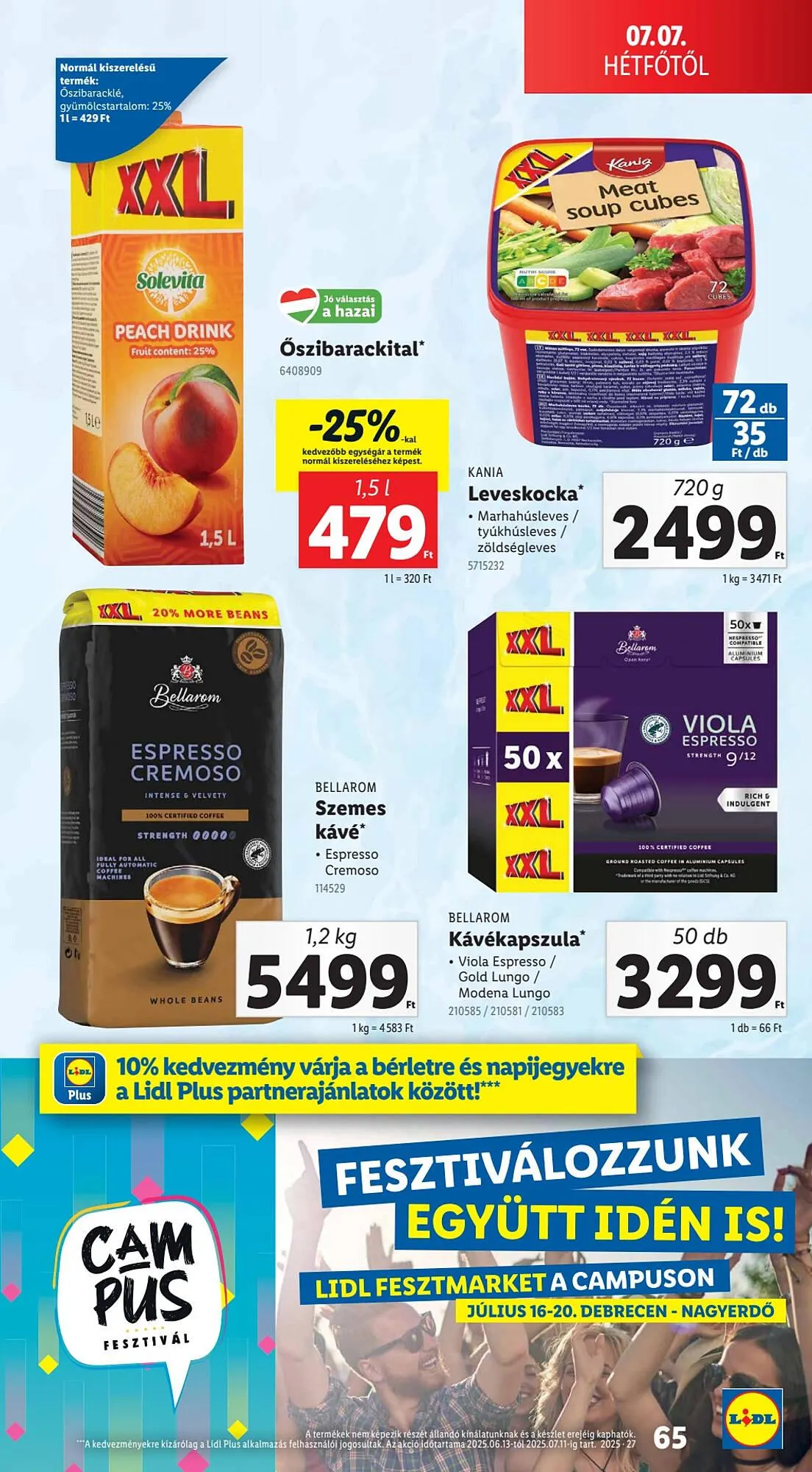 Katalógus Lidl akciós újság július 3.-tól július 9.-ig 2025. - Oldal 65