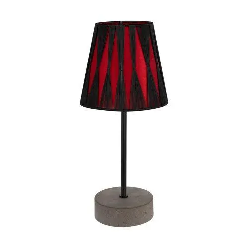 Mila asztali lámpa E14-es foglalat, 1 izzós, 25W szürke-fekete-piros