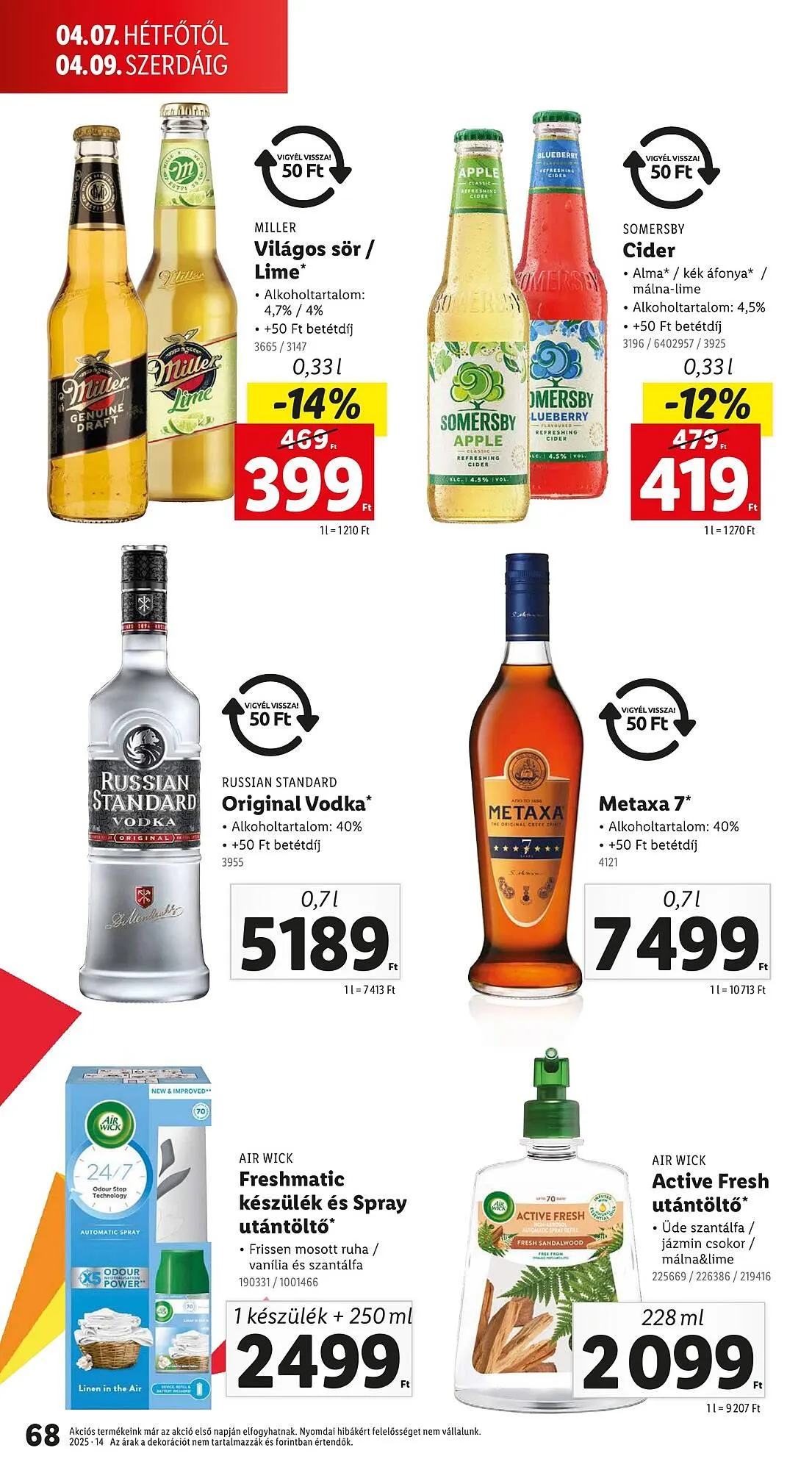 Katalógus Lidl akciós újság április 3.-tól április 9.-ig 2025. - Oldal 68