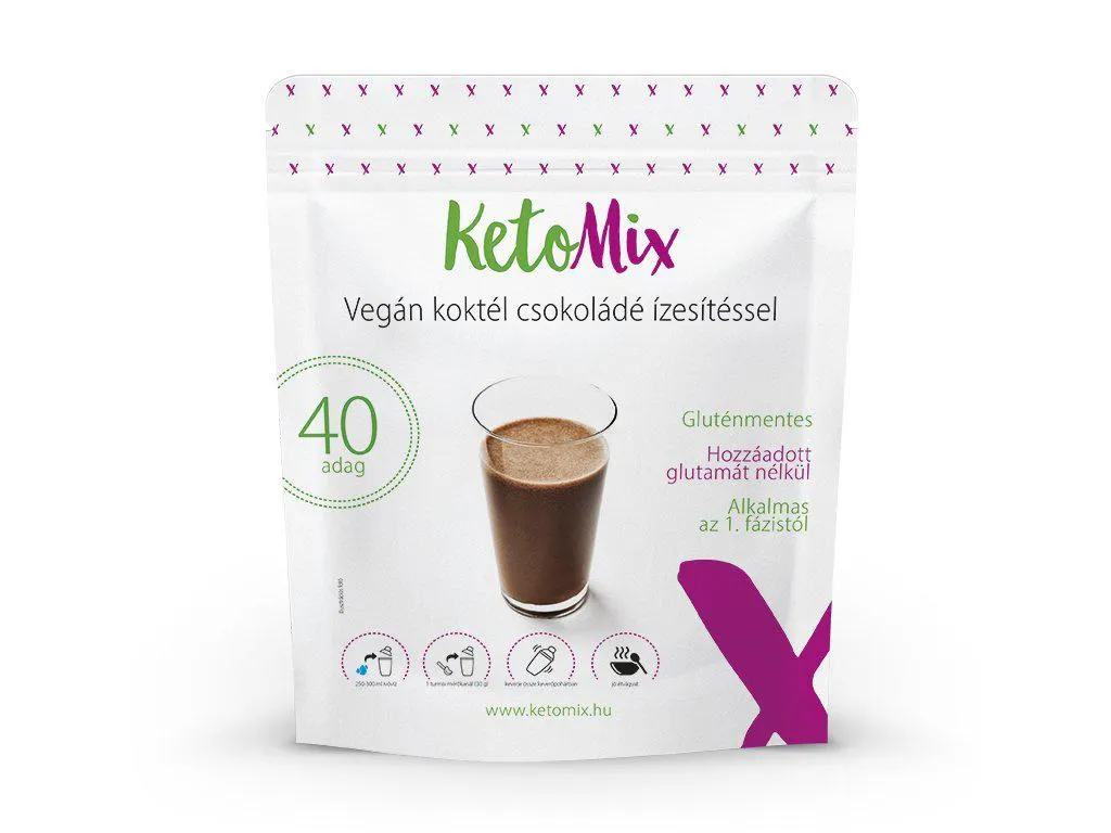 Csokoládéízű laktózmentes (vegán) koktél 1200 g (40 adag)