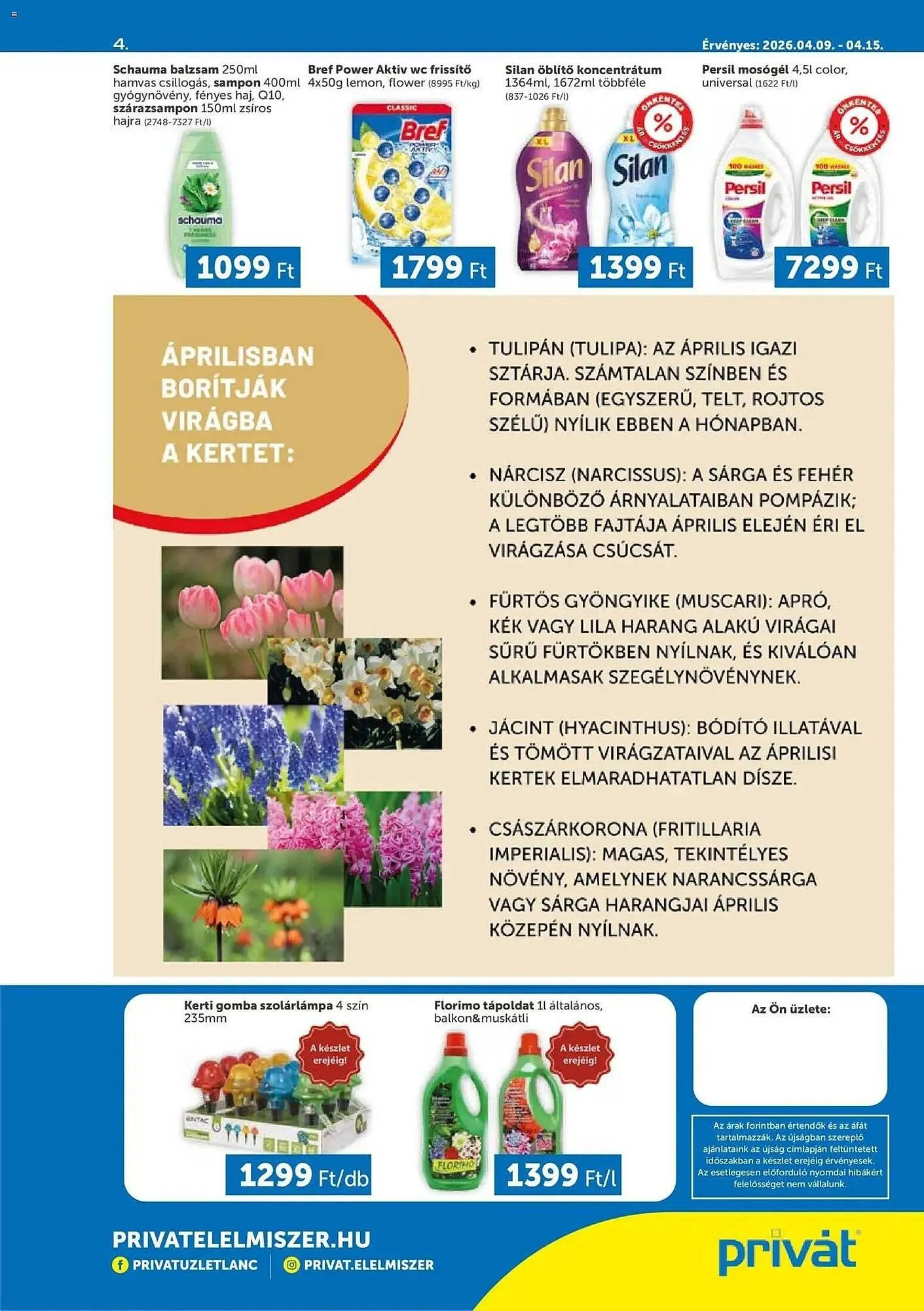 Katalógus PRIVÁT akciós újság április 9.-tól április 15.-ig 2026. - Oldal 4