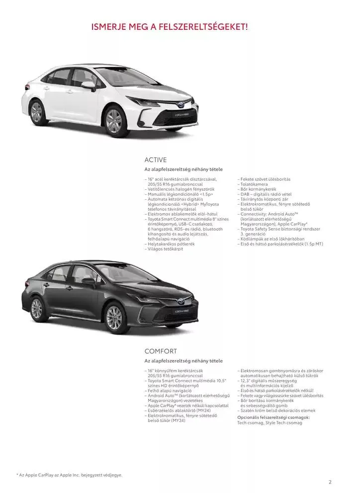 Katalógus Toyota Corolla Sedan december 18.-tól december 18.-ig 2025. - Oldal 2