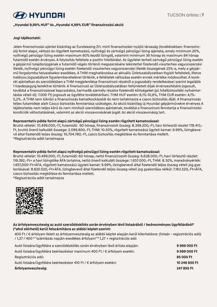 Katalógus Hyundai TUCSON akciós november 21.-tól november 21.-ig 2024. - Oldal 7