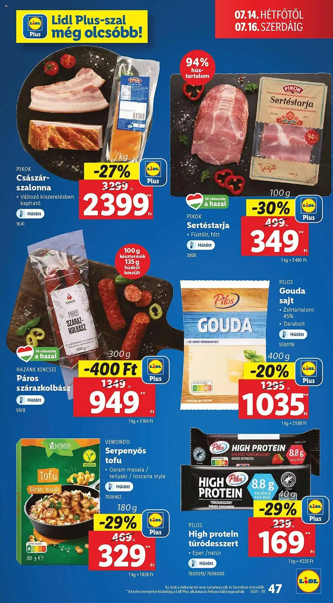 Katalógus Lidl akciós újság július 10.-tól július 16.-ig 2025. - Oldal 47