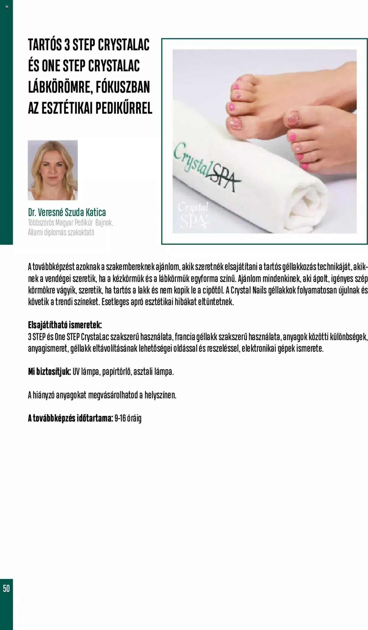 Katalógus Crystal Nails - Oktatási kézikönyv november 7.-tól december 31.-ig 2023. - Oldal 49