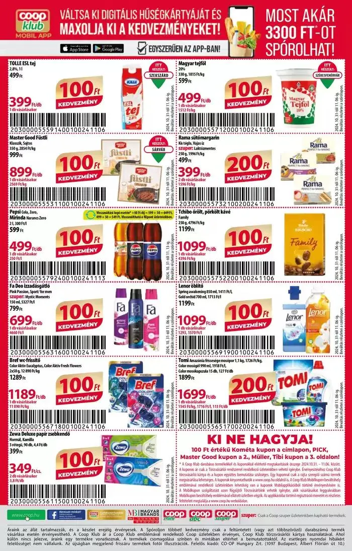 Katalógus Coop országos szórólap november 1. hét - Abc-Szuper október 31.-tól november 6.-ig 2024. - Oldal 8