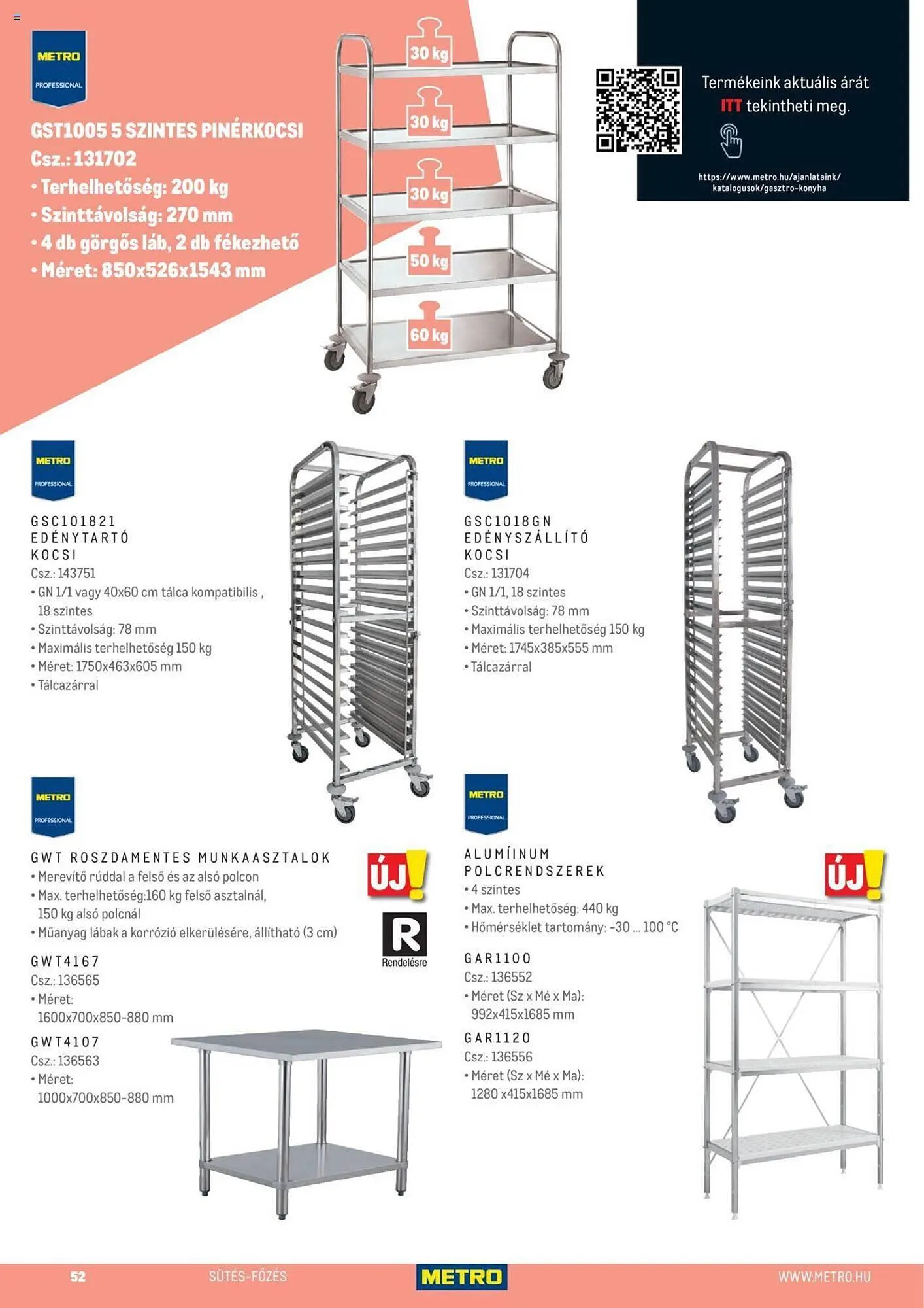 Katalógus Metro Gasztro konyha katalógus akciós újság február 15.-tól február 29.-ig 2024. - Oldal 52