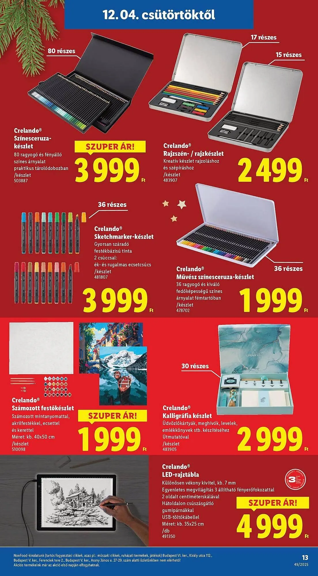 Katalógus Lidl akciós újság december 4.-tól december 28.-ig 2025. - Oldal 13