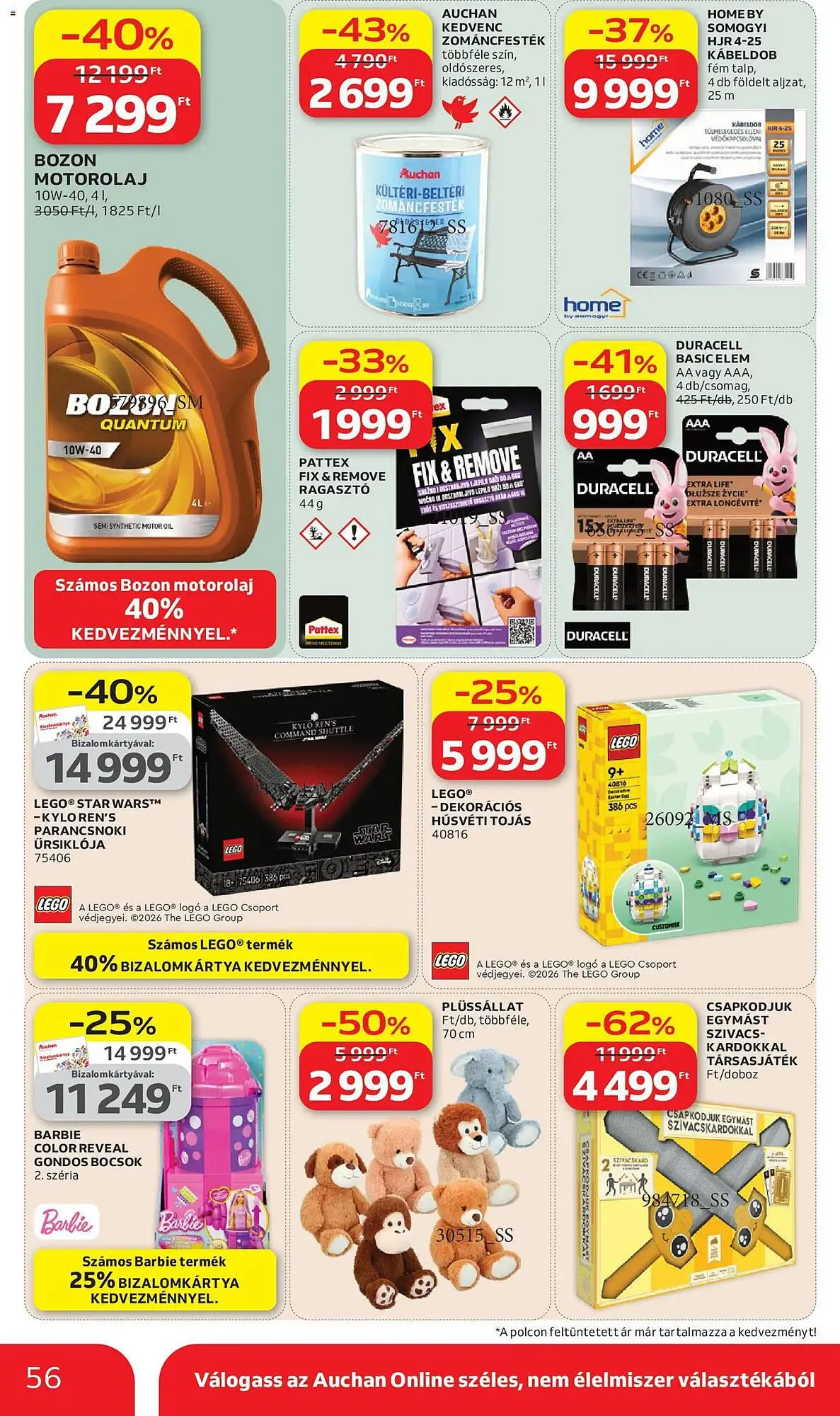 Katalógus Auchan akciós újság március 26.-tól április 8.-ig 2026. - Oldal 56