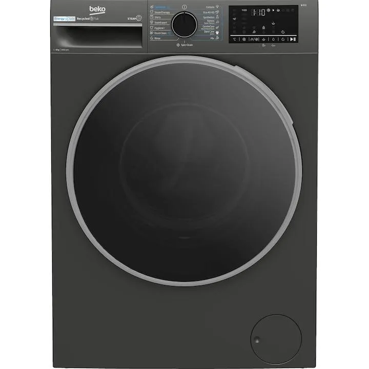 Beko B3WFU48415MB2ES mosógép, 8 kg, 1400 RPM, A energiaosztály, SteamCure, AddXtra, ProSmart Inverter Motor, AutoClean mosószer fiók, Antracit