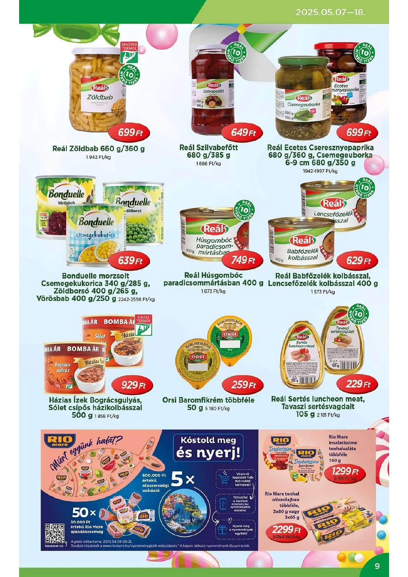 Katalógus Real akciós újság május 7.-tól május 18.-ig 2025. - Oldal 9
