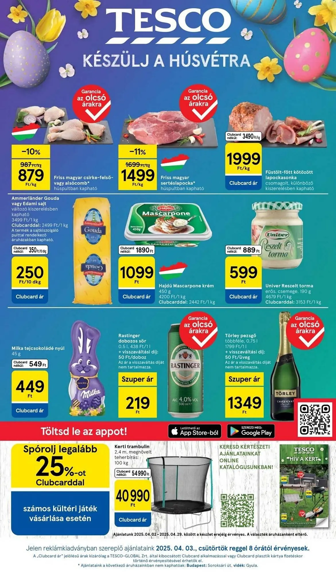 Katalógus Tesco akciós újság április 3.-tól április 9.-ig 2025. - Oldal 1