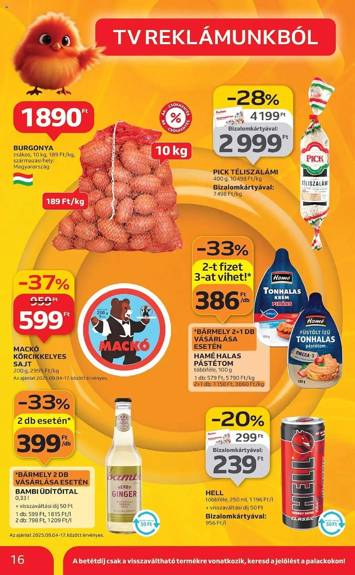 Katalógus Auchan akciós újság szeptember 4.-tól szeptember 10.-ig 2025. - Oldal 16